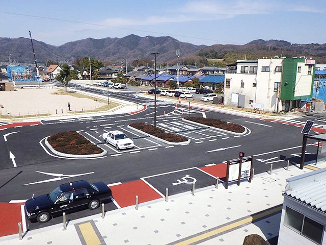 新大平下（西口）駅前 区画道路築造工事（栃木市大平町富田）
